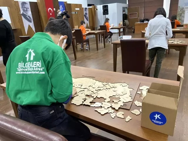 Küçükçekmece'de yapboz yarışması