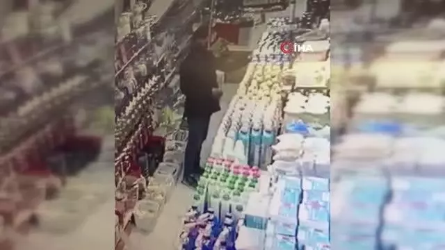 Marketten şampuanları böyle çaldı Marketten şampuanları böyle çaldı