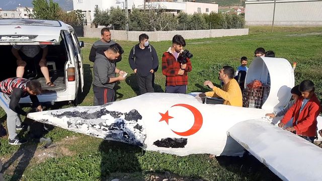 Osmaniye'de garip bir olay, hava aracı düştüğünü duyan koşup geldi