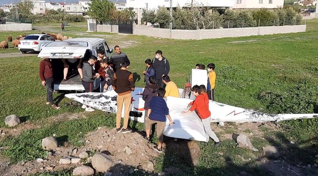 Osmaniye'de garip bir olay, hava aracı düştüğünü duyan koşup geldi