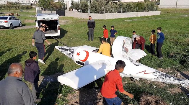 Osmaniye'de garip bir olay, hava aracı düştüğünü duyan koşup geldi