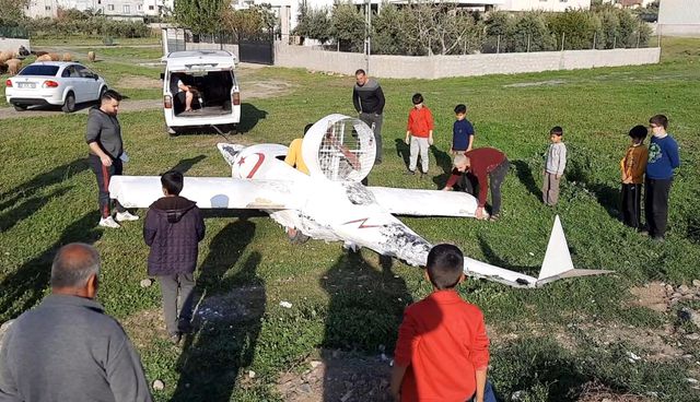 Osmaniye'de garip bir olay, hava aracı düştüğünü duyan koşup geldi