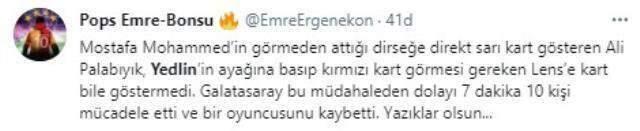 Fans went crazy in Galatasaray after Yedlin's injury: He did not give red because his leg was not broken Fans went crazy in Galatasaray after Yedlin's injury: He did not give red because his leg was not broken