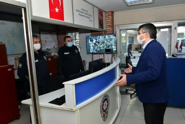 Başkan Yılmaz'dan sürpriz ziyaret Başkan Yılmaz'dan sürpriz ziyaret