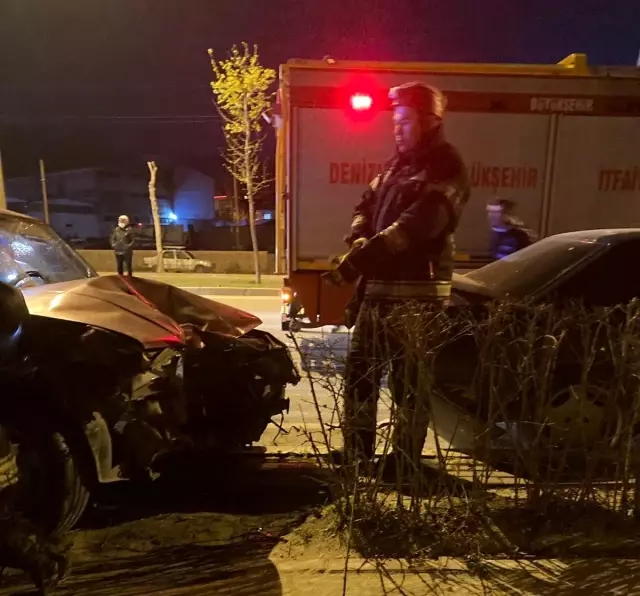 Denizli'de trafik kazaları; 3 yaralı Denizli'de trafik kazaları; 3 yaralı