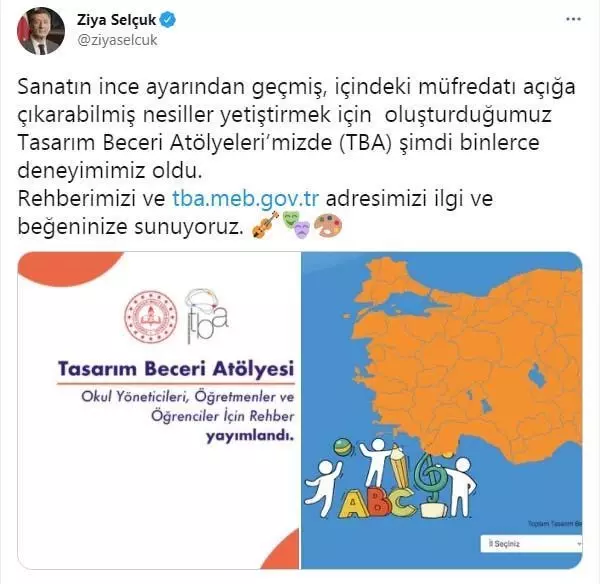 Bakan Selçuk: Çocuklarımızın deneyerek, keşfederek var olmalarını istiyoruz Bakan Selçuk: Çocuklarımızın deneyerek, keşfederek var olmalarını istiyoruz