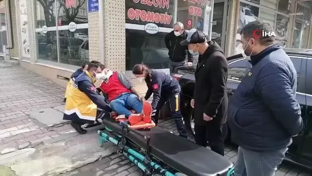 Kamyonete çarpan bisikletli yaralandı Kamyonete çarpan bisikletli yaralandı