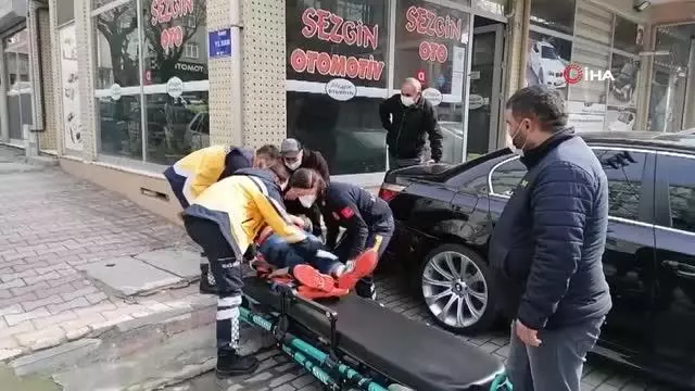 Kamyonete çarpan bisikletli yaralandı Kamyonete çarpan bisikletli yaralandı