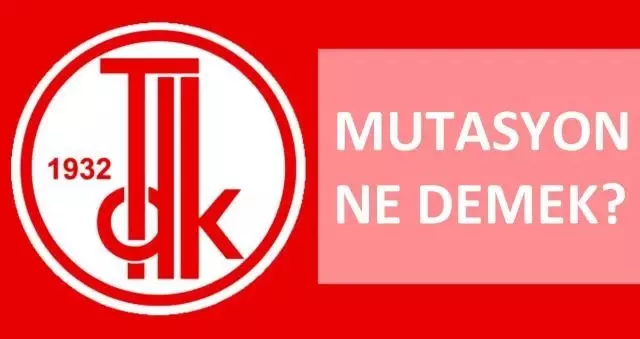Mutasyon nedir, ne demek? TDK'ya göre mutasyon ne demek? Kelime anlamı nedir? Mutasyon nedir, ne demek? TDK'ya göre mutasyon ne demek? Kelime anlamı nedir?