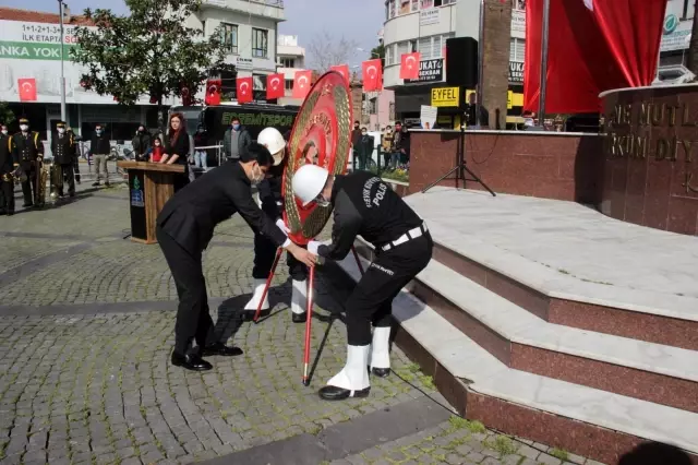 Atatürk'ün Edremit'e gelişinin 87. Yılı tören ile kutlandı Atatürk'ün Edremit'e gelişinin 87. Yılı tören ile kutlandı