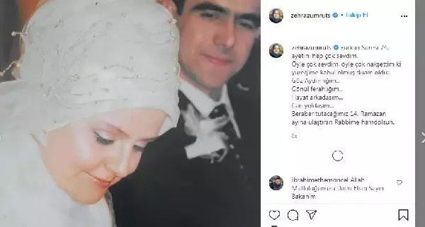 Son dakika haber: Bakan Zehra Zümrüt Selçuk'tan 'evlilik yıl dönümü' paylaşımı Son dakika haber: Bakan Zehra Zümrüt Selçuk'tan 'evlilik yıl dönümü' paylaşımı