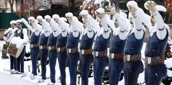 Erzurum'a nisan karı Erzurum'a nisan karı