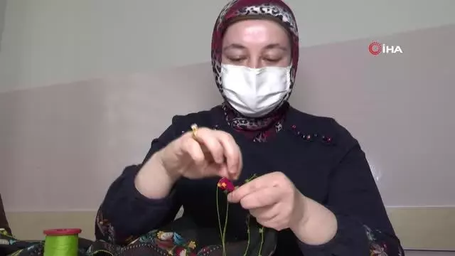 İğne oyası yaparak kanseri yendi İğne oyası yaparak kanseri yendi