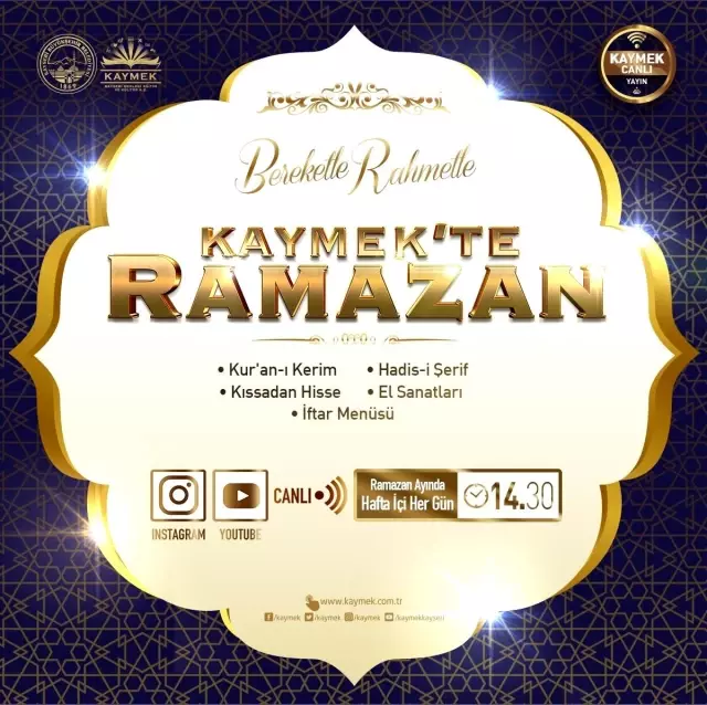 KAYMEK'te ramazan ayına özel kurslar açılacak KAYMEK'te ramazan ayına özel kurslar açılacak