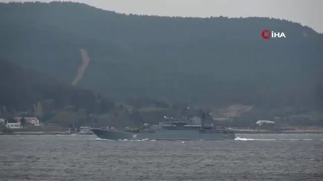 Son dakika... Rus savaş gemisi 'Novocherkassk' Çanakkale Boğazı'ndan geçti Son dakika... Rus savaş gemisi 'Novocherkassk' Çanakkale Boğazı'ndan geçti