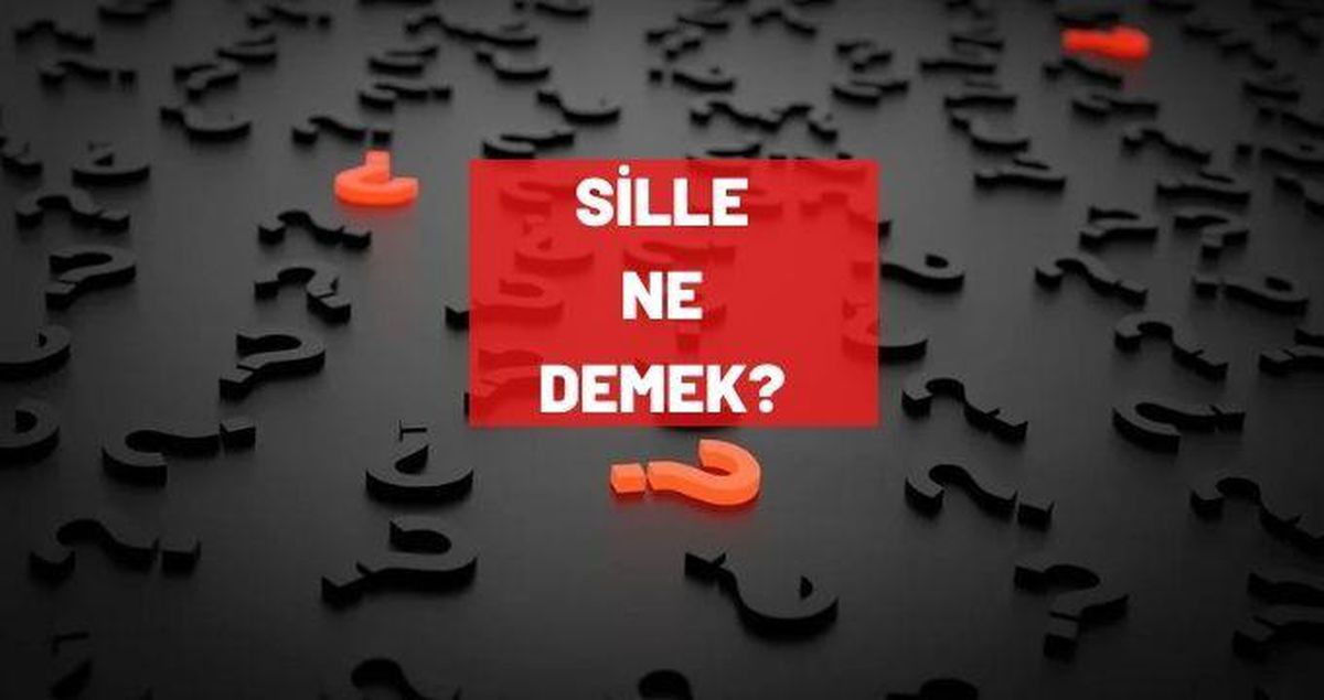 Sille ne demek? TDK'ya göre sille kelimesinin anlamı nedir?