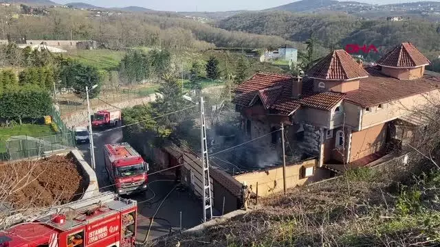 Son dakika haber... BEYKOZ'DA TADİLAT YAPILAN VİLLADA YANGINI Son dakika haber... BEYKOZ'DA TADİLAT YAPILAN VİLLADA YANGINI