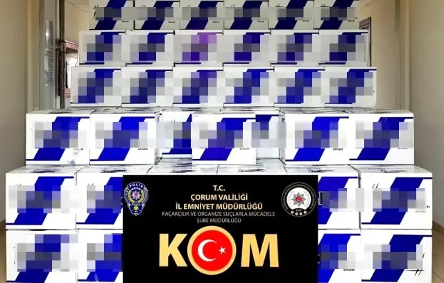Çorum'da kaçak makaron operasyonu Çorum'da kaçak makaron operasyonu