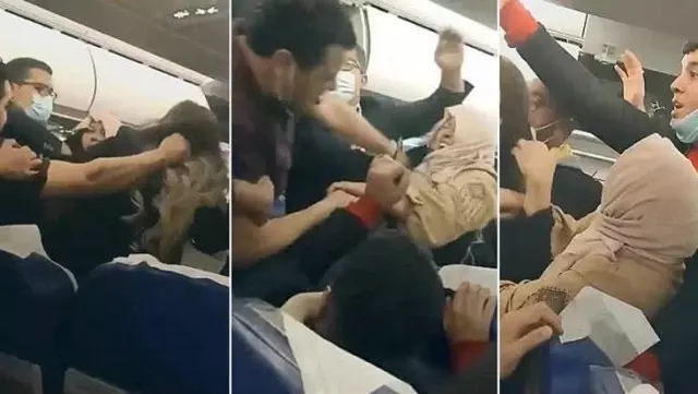 Görüntüler elden ele dolaşıyor! İstanbul uçağındaki kavga dünya basınında Görüntüler elden ele dolaşıyor! İstanbul uçağındaki kavga dünya basınında
