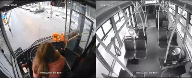 Telefona bakarken kaza yaptı, işine son verildi...Kaza anı kameralara yansıdı Telefona bakarken kaza yaptı, işine son verildi...Kaza anı kameralara yansıdı