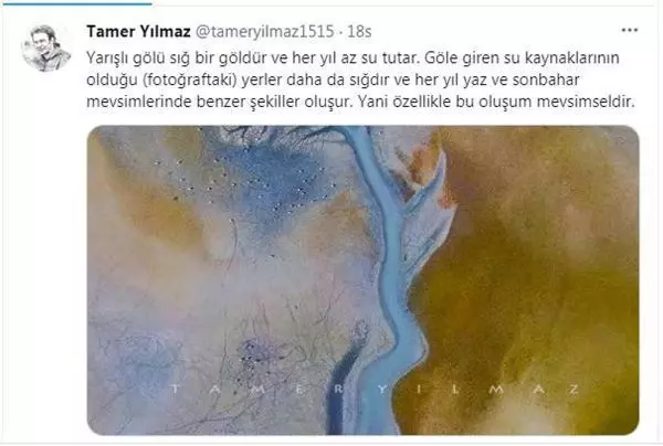 Son dakika... Yarışlı Gölü'nde oluşan doğa harikası hayran bıraktı Son dakika... Yarışlı Gölü'nde oluşan doğa harikası hayran bıraktı