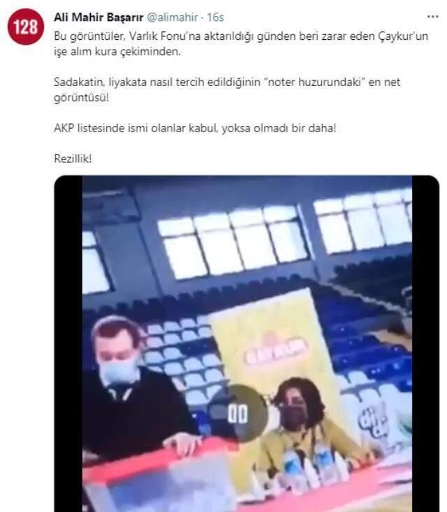 ÇAYKUR'dan tartışma yaratan kura görüntülerine ilişkin açıklama: Konunun muhatabı İŞKUR ÇAYKUR'dan tartışma yaratan kura görüntülerine ilişkin açıklama: Konunun muhatabı İŞKUR