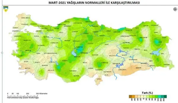 Mart ayında yağış bereketi Mart ayında yağış bereketi