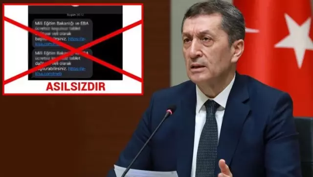 Milli Eğitim Bakanlığı'ndan vatandaşlara önemli uyarı: Bu linke sakın tıklamayın Milli Eğitim Bakanlığı'ndan vatandaşlara önemli uyarı: Bu linke sakın tıklamayın