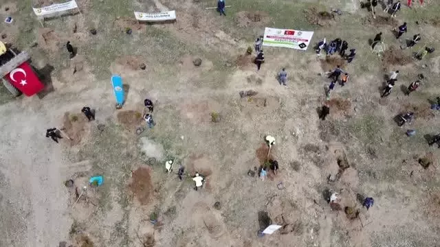 Polisler şehit meslektaşlarının anısına fidan dikti Polisler şehit meslektaşlarının anısına fidan dikti