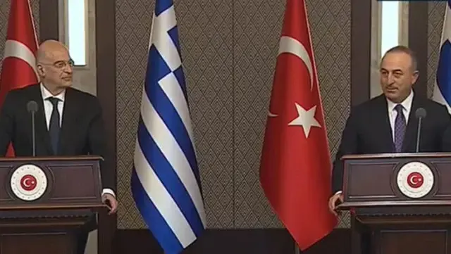 Son Dakika: Yunan Bakan Dendias'ın skandal suçlamaları Bakan Çavuşoğlu'nu sinirlendirdi! Yüzüne dönüp saydırdı Son Dakika: Yunan Bakan Dendias'ın skandal suçlamaları Bakan Çavuşoğlu'nu sinirlendirdi! Yüzüne dönüp saydırdı