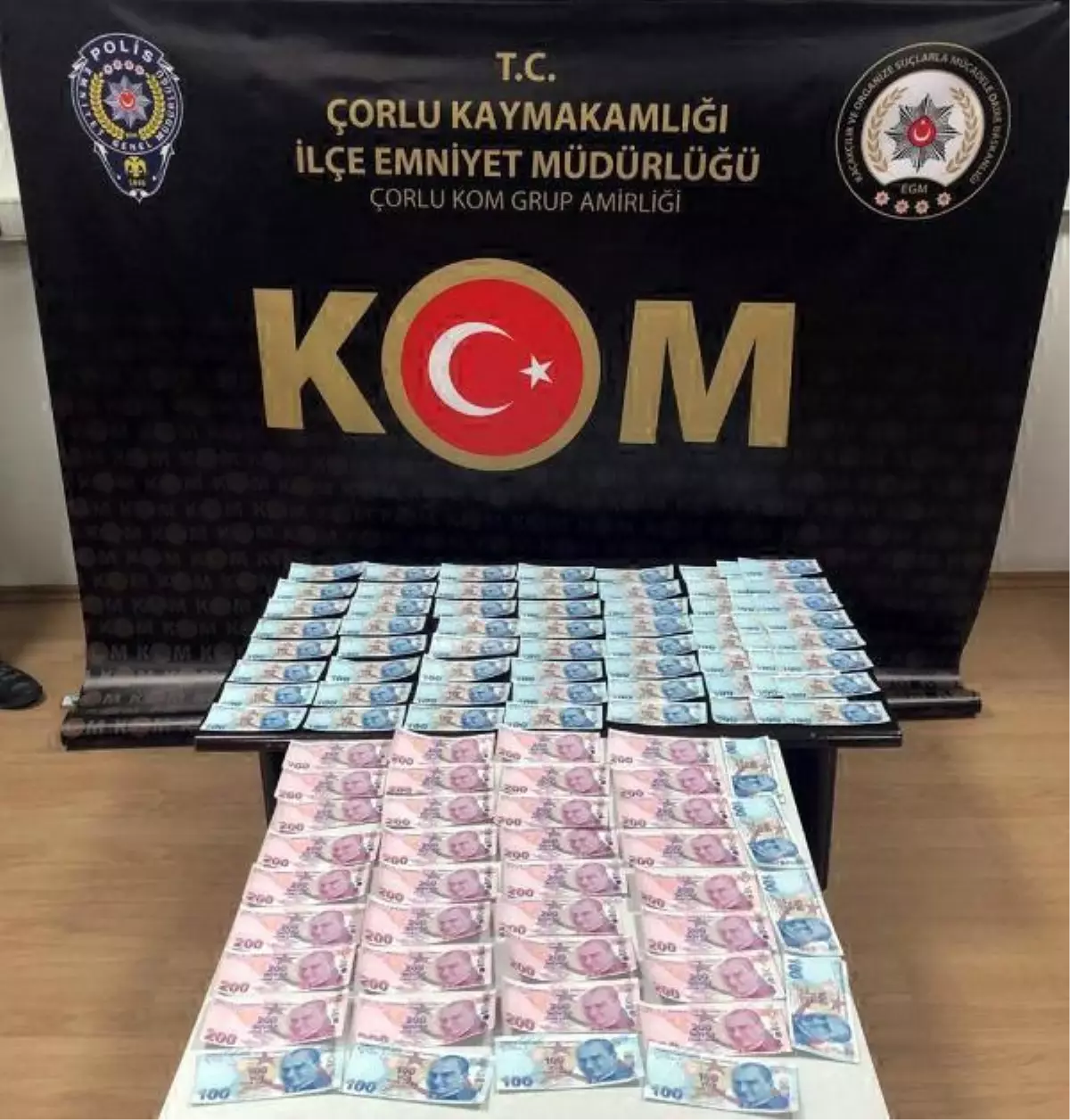 Tekirdağ'da 13 bin 600 lira sahte para ele geçti