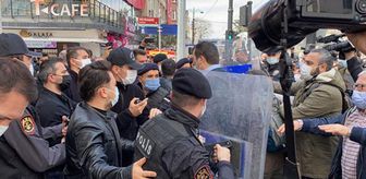 'Yaşam hakkımızdan vazgeçmiyoruz' diyen sağlık çalışanlarının eylemine polis müdahalesi
