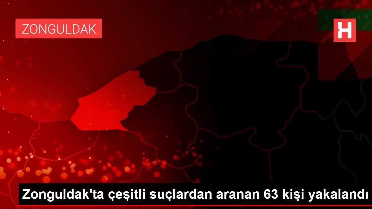 Zonguldak'ta çeşitli suçlardan aranan 63 kişi yakalandı