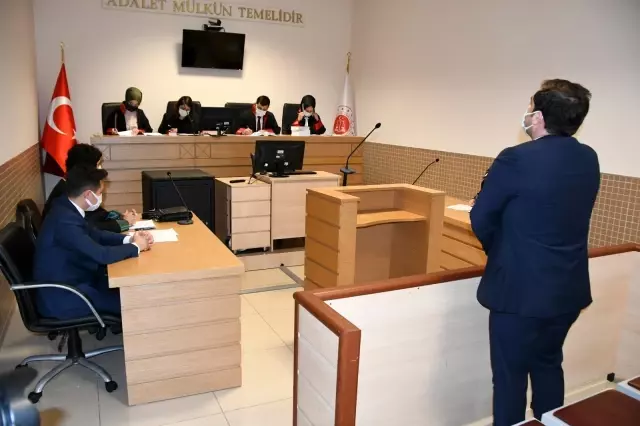 Anadolu Adliyesi'nde hakim ve savcı adaylarından kurgusal duruşma Anadolu Adliyesi'nde hakim ve savcı adaylarından kurgusal duruşma