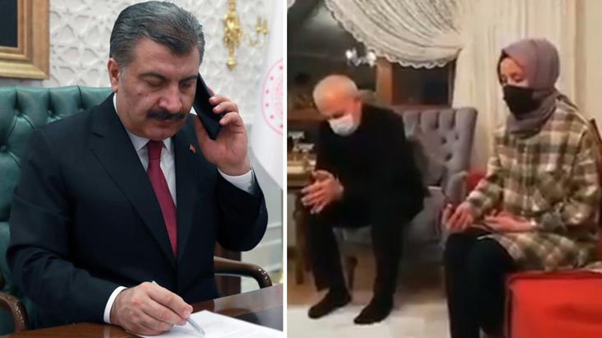 'Annem inat ediyor' diye tweet attı, ekipler harekete geçti! Bakan Koca, aşı olmak istemeyen öğretmeni telefonda ikna etti
