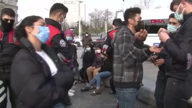 BEYOĞLU VE BEŞİKTAŞ'TA MASKE DENETİMİ BEYOĞLU VE BEŞİKTAŞ'TA MASKE DENETİMİ