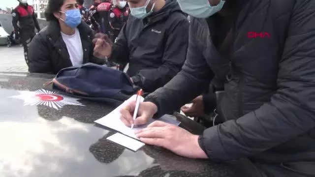 BEYOĞLU VE BEŞİKTAŞ'TA MASKE DENETİMİ BEYOĞLU VE BEŞİKTAŞ'TA MASKE DENETİMİ