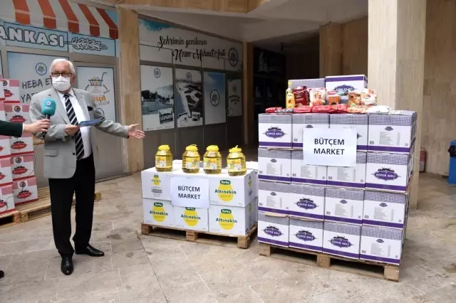 Gurbetçiler, gıda kolisi desteğinde bulundu Gurbetçiler, gıda kolisi desteğinde bulundu