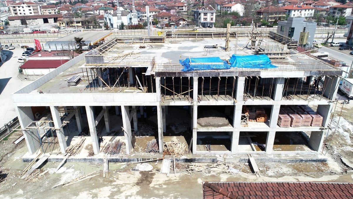 Son dakika haberi! İtfaiye binasında çalışmalar hızla ilerliyor