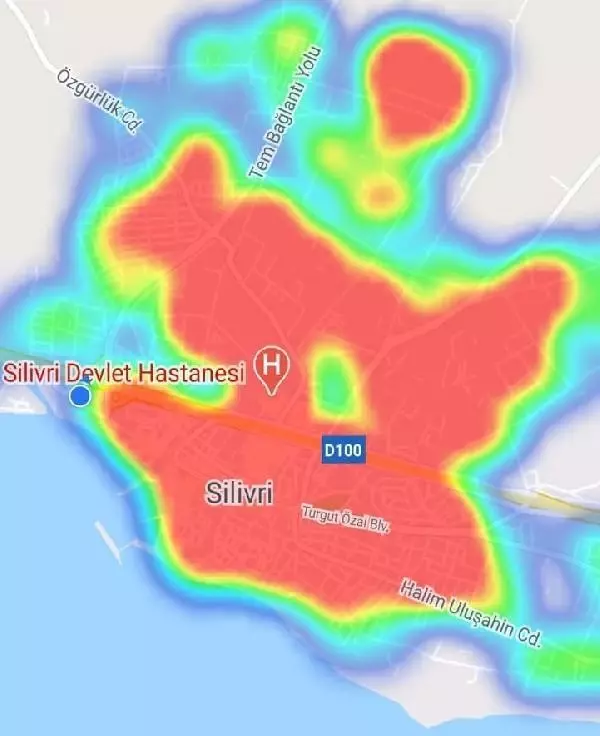 Silivri'de meydan ve sahil doldu taştı