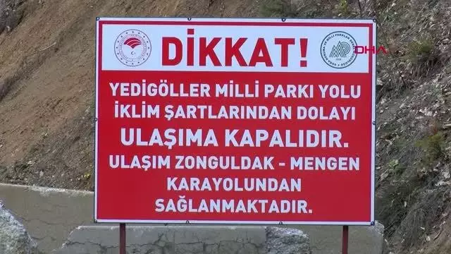YEDİGÖLLER YOLU, İKLİM KOŞULLARI NEDENİYLE AYLARDIR TRAFİĞE KAPALI YEDİGÖLLER YOLU, İKLİM KOŞULLARI NEDENİYLE AYLARDIR TRAFİĞE KAPALI