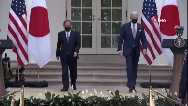 ABD Başkanı Joe Biden ve Japonya Başbakanı Yoshihide Suga bugün Beyaz Saray'da bir araya geldi ABD Başkanı Joe Biden ve Japonya Başbakanı Yoshihide Suga bugün Beyaz Saray'da bir araya geldi