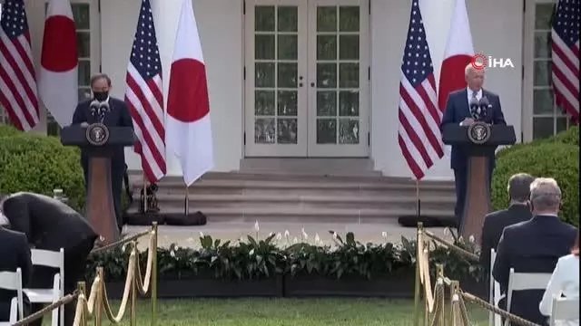 ABD Başkanı Joe Biden ve Japonya Başbakanı Yoshihide Suga bugün Beyaz Saray'da bir araya geldi ABD Başkanı Joe Biden ve Japonya Başbakanı Yoshihide Suga bugün Beyaz Saray'da bir araya geldi