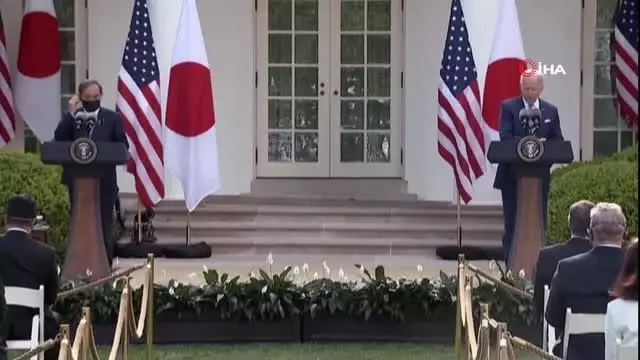 ABD Başkanı Joe Biden ve Japonya Başbakanı Yoshihide Suga bugün Beyaz Saray'da bir araya geldi ABD Başkanı Joe Biden ve Japonya Başbakanı Yoshihide Suga bugün Beyaz Saray'da bir araya geldi