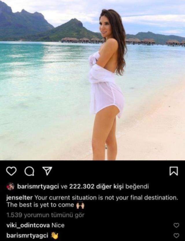 Nisa Bölükbaşı bunları görmesin! Barış Murat Yağcı, model Jen Selter'e öpücük dolu yorumlar yağdırdı