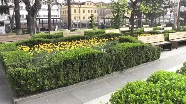 (DRONE) Cadde ve sokaklarda sessizlik hakim (DRONE) Cadde ve sokaklarda sessizlik hakim