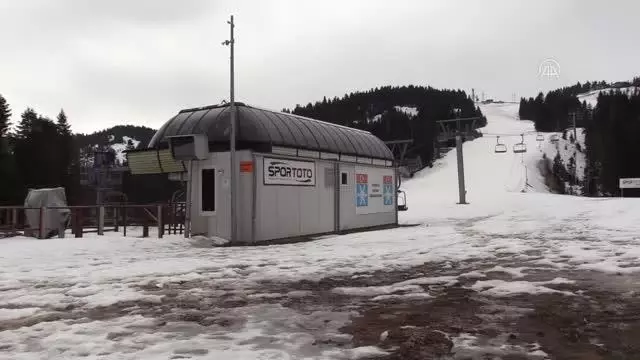KASTAMONU - Ilgaz Dağı kayak sezonunun ardından sessizliğe büründü