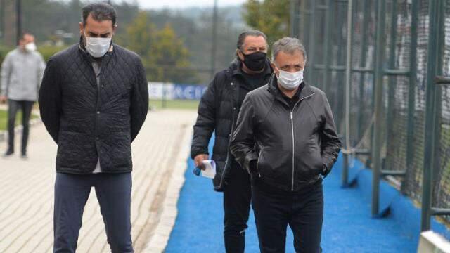 Before Sivas away, Mayor Çebi came to watch the training and gave the championship speech to the team.