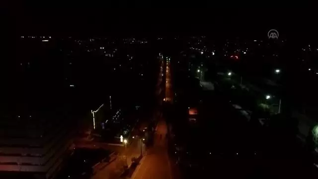 (DRONE) Kısıtlamada cadde ve sokaklar boş kaldı (DRONE) Kısıtlamada cadde ve sokaklar boş kaldı