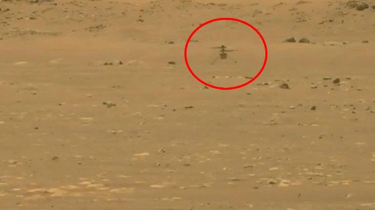 Mars'ta ilk kez bir helikopter uçuşu gerçekleştirildi! İşte o anlara ilişkin görüntüler